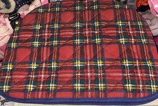BNWOT Red Tartan Quilted Tea