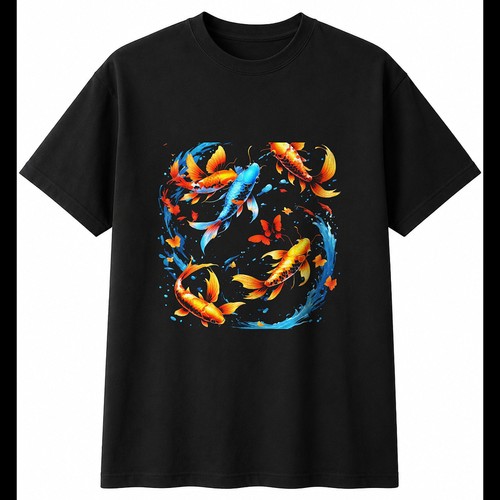 Colourful koi butterfly - colourful, in