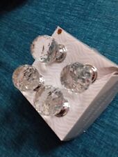 Large Crystal Diamond Glass Door Knobs Cupboard Drawer Handles Cabinet X4 3cm