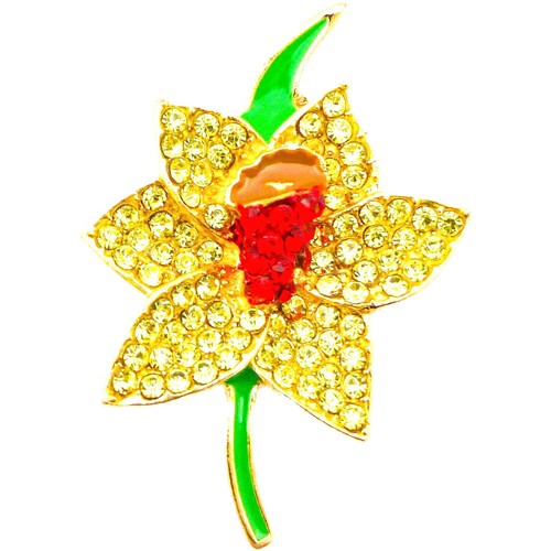 New gold daffodil diamante - new,