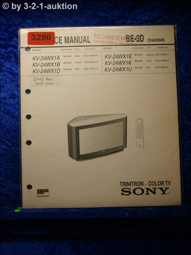 Sony service manual 24wx1d - kv,