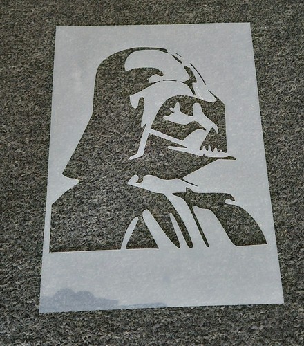 Darth vader stencil - vader, re-usable