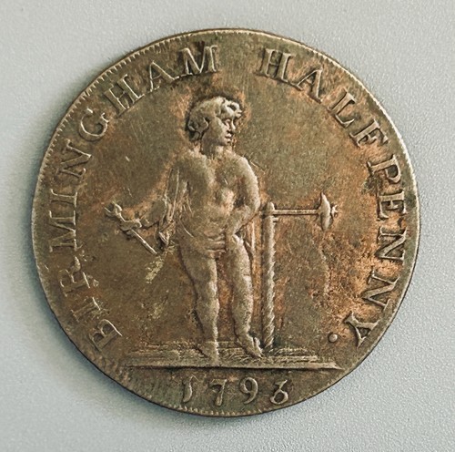 Warwickshire 1 2 penny - 1/2,