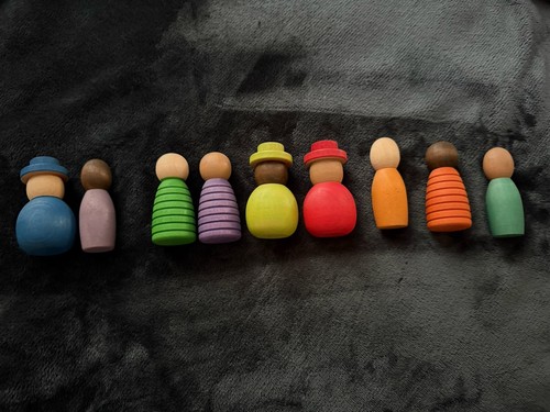Children wooden peg doll - children’s,