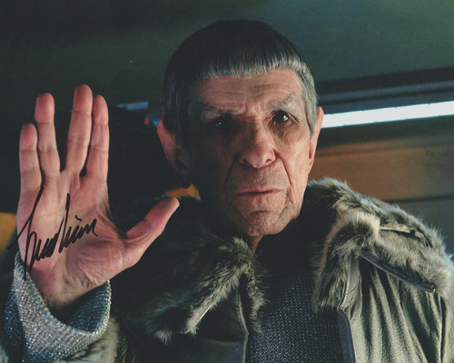 Leonard nimoy signed 10x8 - leonard,