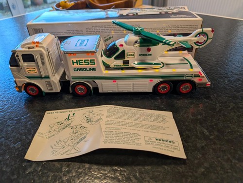 Hess toy truck and - hess, helicopter