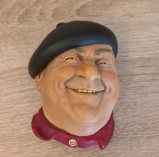 Bossons PIERRE Wall Hanging Chalkware Wall Hanging/Bust England 1971
