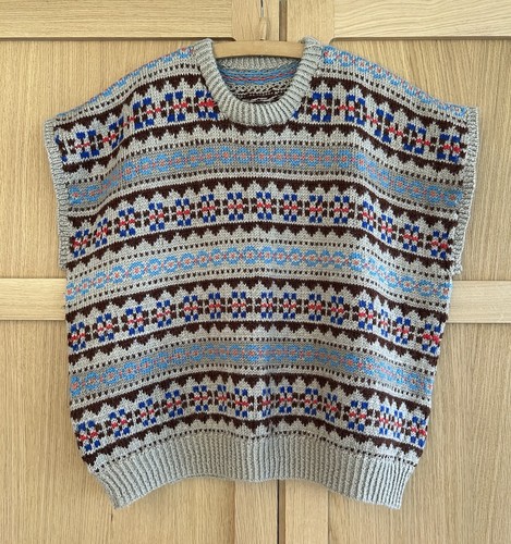 Vintage fair isle hand knitted - isle,