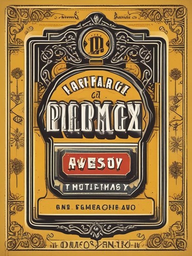 Vintage pharmacy sign - vintage,