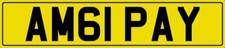 AMG I PAY NUMBER PLATE AM61