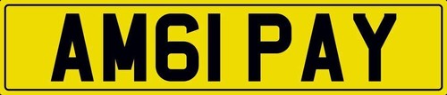 Amg pay number plate - i, am61
