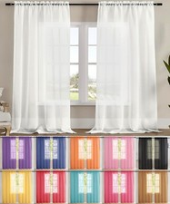 2 Panels - Sheer Window Rod