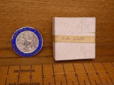 Vintage Silver + Enamel Nurses Badge - Canterbury & Thanet School of Nursing  (K