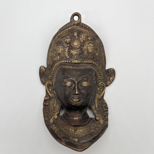 Vintage cast brass buddhist - cast,