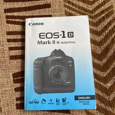 Canon EOS 1d Mark II N User Manual Book Instructions Manual
