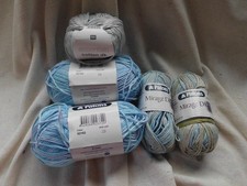 PATONS MIRAGE DK + SMOOTHIE DK + RICO COTTON DK ~ BUNDLE COTTON KNITTING YARN