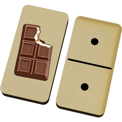 Eaten chocolate bar domino - chocolate, bar'