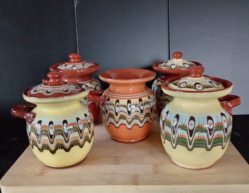 Bulgarian troyan pottery pots - pottery,