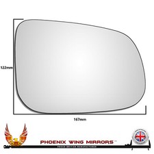 For Volvo V70 2007-2018 Convex Wing Door Mirror Glass Right Hand Drivers Side