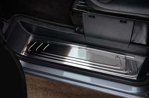 Chrome door sill - door,