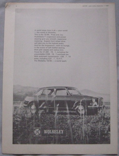 1968 wolseley original - 1968,