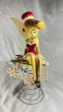 SUPER RARE VINTAGE  Tinker Bell Christmas Tree Topper 11” Holiday Fairy Figure
