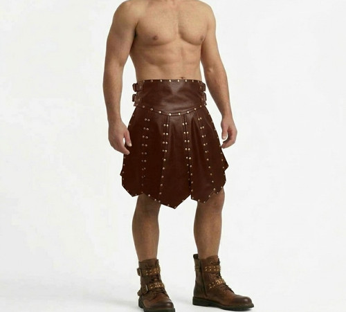Men brown leather - men's, heavy