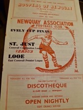 at Newquay  st just v looe  late 60s evely Cup final 