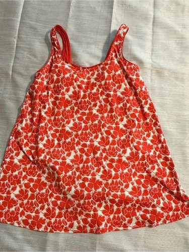 Lands end orange floral - end,