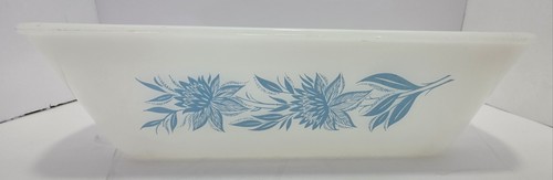 Vintage glasbake blue - vintage, thistle