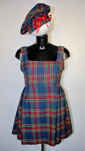 Highland plaid check pinafore - highland,