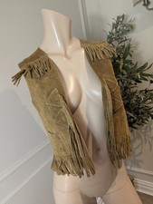 Suede Womens Waistcoat XS