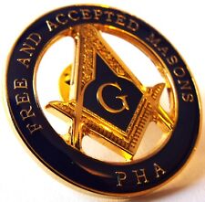 American Masonic Free & Accepted Masons PHA Pin Badge Prince Hall Affiliated USA