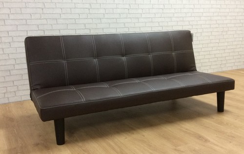 Single faux leather sofa - single,