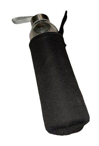 Black glass bottle sleeves - bottle,