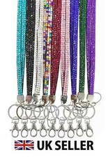 Bling Rhinestone Lanyard Diamante Lanyard ID Card Mobile Phone Cruise Lanyard