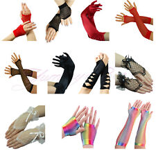 Gloves Fingerless Lace Mesh