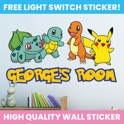 Pokemon hole wall - hole, sticker
