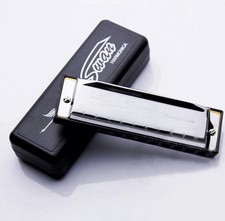 Swan silver harmonica hole - swan,
