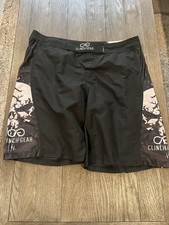 Mens Clinch Gear Fight Shorts Wrestling Team Shorts Black 38