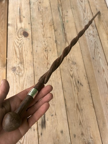Antique hand carved twisted - carved,