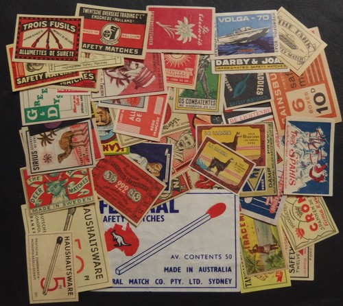 Matchbox labels vintage - 50,