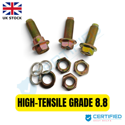 Point seat belt bolt kit - 3,
