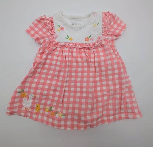 Nutmeg baby girls pink gingham - baby,