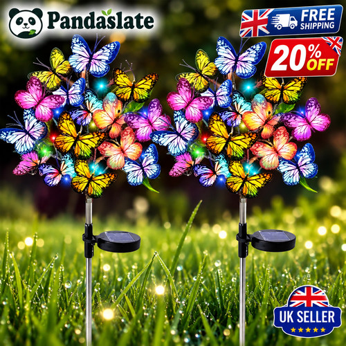 Solar butterfly flower garden - butterfly,