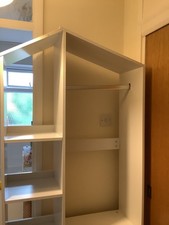 Kids House white Wooden Bookshelf Storage bookcase Cabinet Wardrobe Bedroom unit