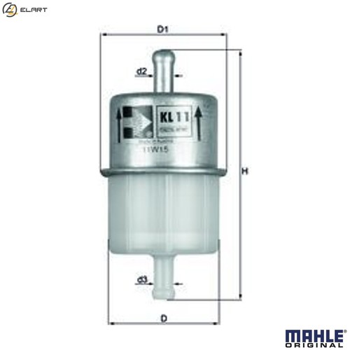 Fuel filter for gaz - kl, 11