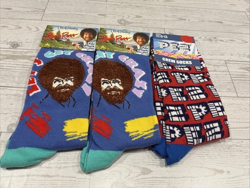 Bob ross lovers socks joy - ross,