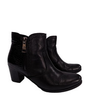 Rieker Boots Black Leather UK