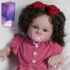 Real Life Reborn Baby Dolls Vinyl Silicone Toddler Girl Doll Newborn Gift 55cm